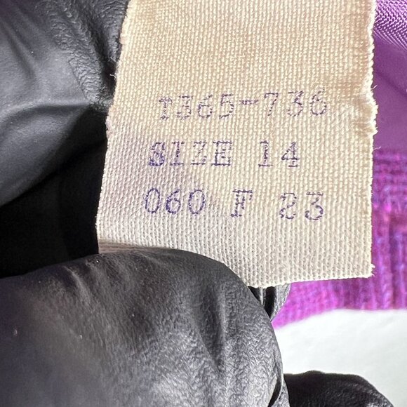 Pendleton Women 14 Pure Virgin Wool Blazer Purple Tweed Jacket USA Made Timeless - Picture 14 of 16